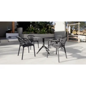 mobiliario-contract-sillon amalfi apilable polipropileno antracita 7 5
